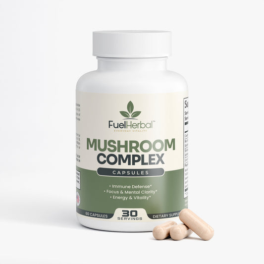 FuelHerbal™ Mushroom Complex 10X – Brain, Immunity & Energy Support