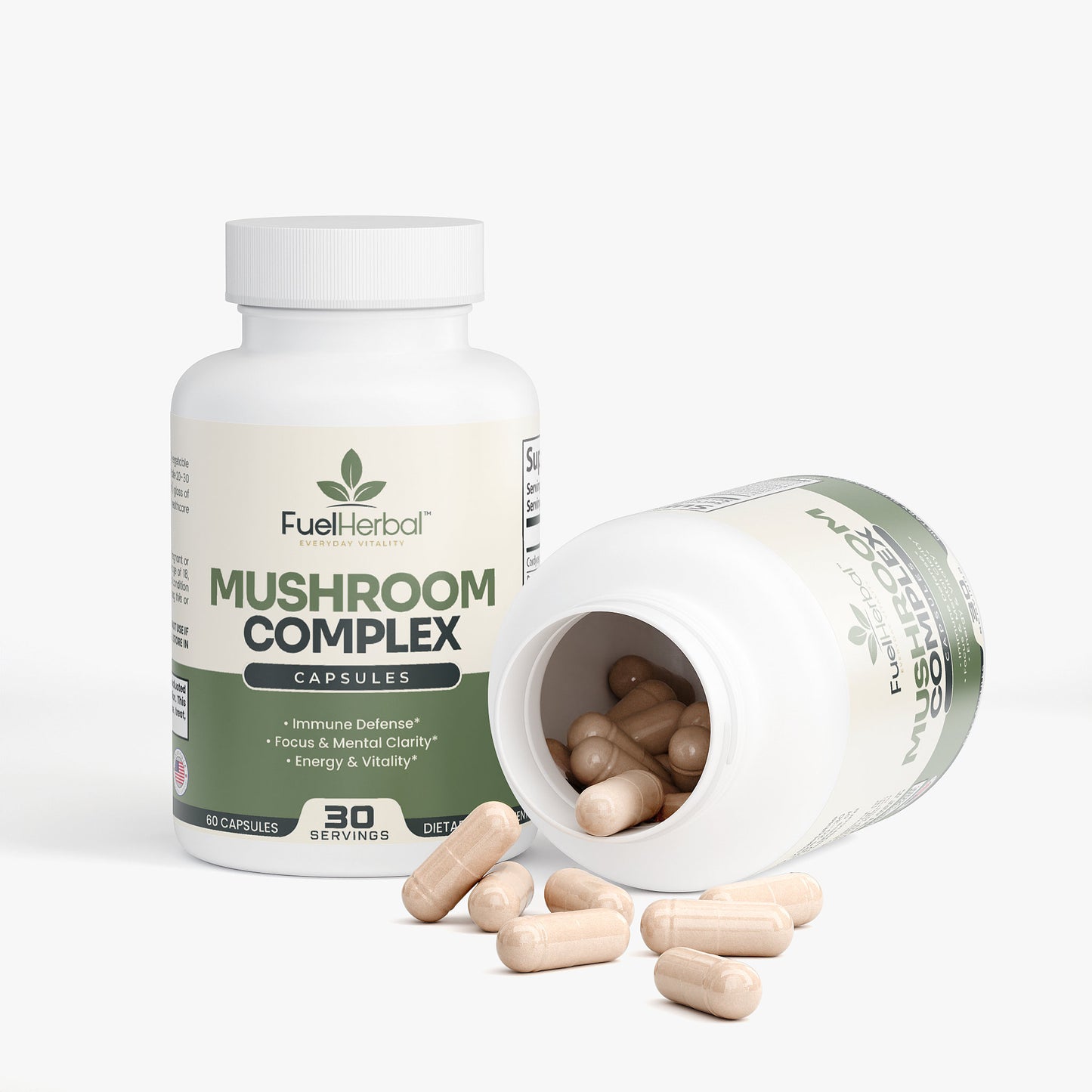 FuelHerbal™ Mushroom Complex 10X – Brain, Immunity & Energy Support