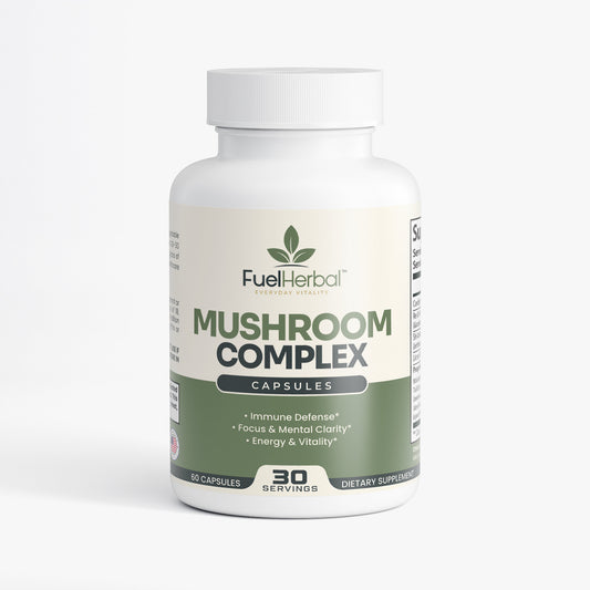 FuelHerbal™ Mushroom Complex 10X – Brain, Immunity & Energy Support