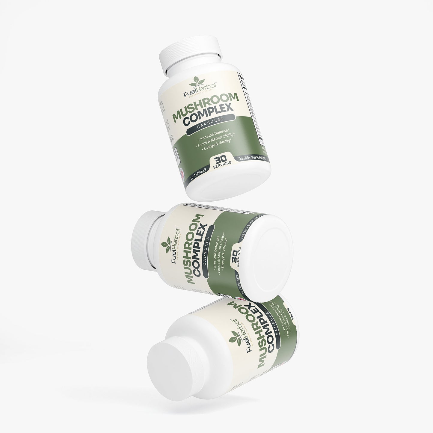 FuelHerbal™ Mushroom Complex 10X – Brain, Immunity & Energy Support